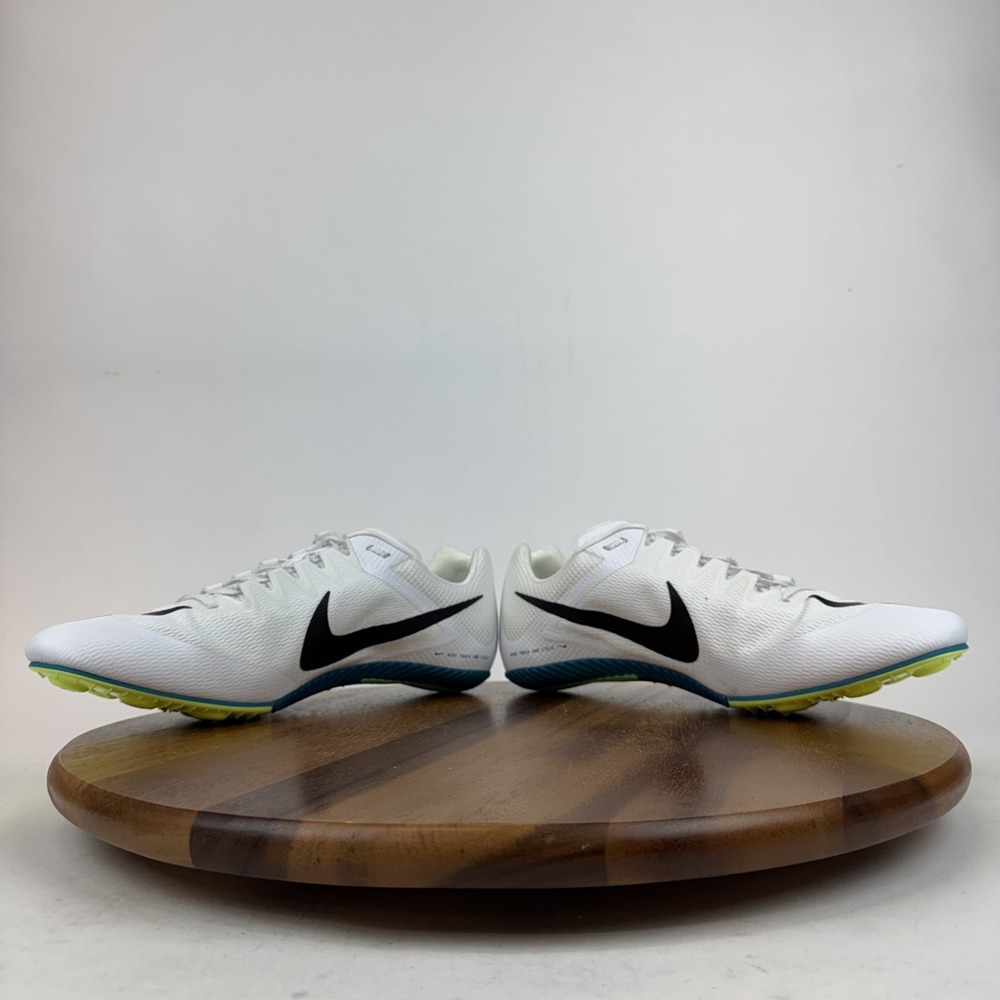 New NWOB Mens Nike Zoom Rival Sprint White Spiked Track Running Shoes Size 14 - Picture 5 of 9
